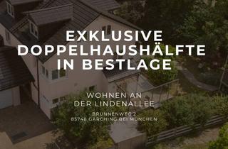 Doppelhaushälfte kaufen in Brunnenweg, 85748 Garching, Große Doppelhaushälfte in Bestlage Garchings, direkt zur Lindenallee