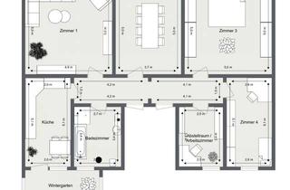 Wohnung mieten in Webendörferstraße, 09350 Lichtenstein, Zuhause zum Verlieben * Charmant & lichtdurchflutet * Einzigartige 5-Zi-WE
