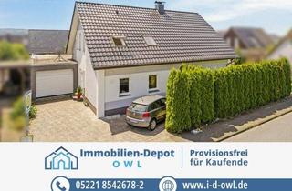 Einfamilienhaus kaufen in 32278 Kirchlengern, Wohnen mit Zukunft: Einfamilienhaus mit Wärmepumpe, Kamin und Effizienzklasse A+