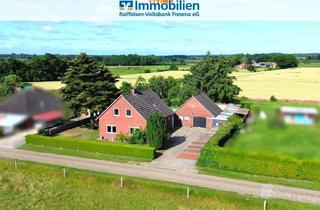 Einfamilienhaus kaufen in 26532 Großheide, Feldblick inklusive - Ländliches Einfamilienhaus in ruhiger Seitenstraße von Großheide / Westerende