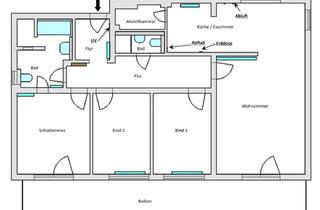 Wohnung mieten in 65468 Trebur, Moderne 4,5-Zimmer-Wohnung mit großem Balkon in Trebur-Astheim