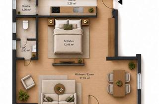 Wohnung mieten in 63500 Seligenstadt, Klimatisierte 1,5-Zimmer-Wohnung in Seligenstadt