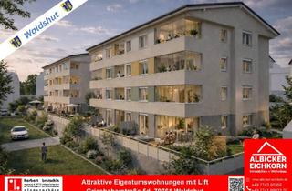 Wohnung kaufen in 79761 Waldshut-Tiengen, Neubau Waldshut - 3,0 Zimmerwohnung Erdgeschoss mit Lift