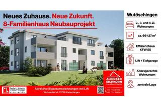 Wohnung kaufen in Werkstraße 3a, 79793 Wutöschingen, 3 Zi. DG mit Dachterrasse ca. 109 m² - Wohnung 8 - Werkstraße 3a, 79793 Wutöschingen - Neubau KFW40
