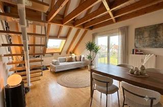 Wohnung kaufen in 76467 Bietigheim, Maisonette-Flair mit Traumblick: Großzügige Wohnung mit ausgebautem Dachstudio in Bietigheim!