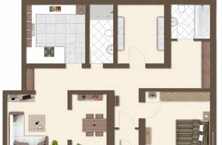 Wohnung kaufen in Bahnhofstraße 28, 67363 Lustadt, WE 02 Moderne 4 Zimmer EG Wohnung in saniertem Altbau