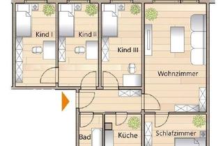 Wohnung mieten in Am Ring 10, 06526 Sangerhausen, 5-Raum-Wohnung, 4.Etage, 3 Kinderzimmer, 2 Stellplätze, 1 Balkon! Bezug ab 01.08.26 möglich!