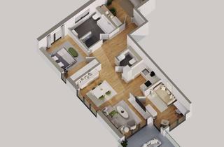 Wohnung mieten in Silberburgstraße, 72379 Hechingen, Neubau-Erstbezug: Hochwertige 4-Zimmer-Wohnung mit Südwest-Balkon & Aufzug