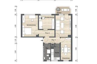 Wohnung mieten in Luisenstraße 43, 39590 Tangermünde, 4 Zimmer mit neuem Zuschnitt
