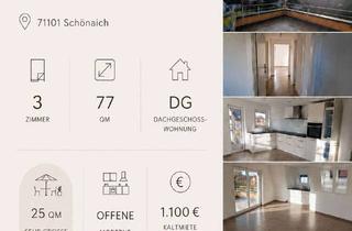 Wohnung mieten in 71101 Schönaich, Zuhause mit 3 Zimmern und Balkon in Schönaich
