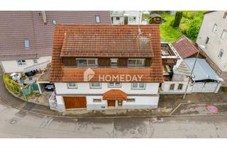 Haus kaufen in 72581 Dettingen, Wohnen oder Vermieten: Zweifamilienhaus mit ca. 195 m² Wohnfläche und flexiblem Nutzungspotenzial