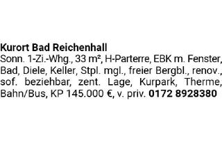 Wohnung kaufen in 83435 Bad Reichenhall, Kurort Bad Reichenhall