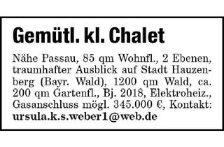 Haus kaufen in 94032 Passau, Gemütl. kl. Chalet