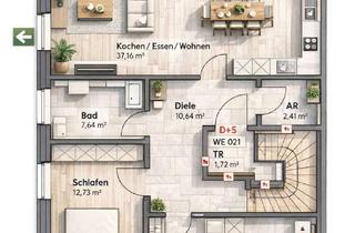 Wohnung kaufen in 46414 Rhede, Moderne Neubau-Maisonettewohnung mit Balkon und ländlichem Weitblick