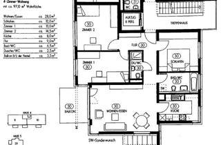 Wohnung mieten in Ahornweg, 71638 Ludwigsburg, Moderne, gepflegte 4-Zimmer-Wohnnung mit Einbauküche, Balkon und TG-Stellplatz in Ludwigsburg