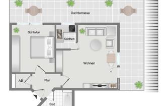 Wohnung mieten in 86825 Bad Wörishofen, 2-Zimmer-Wohnung mit großer Dachterrasse