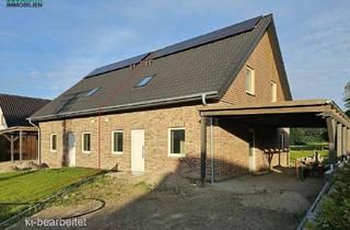 Doppelhaushälfte kaufen in 25885 Oster-Ohrstedt, Raus aufs Land! Doppelhaushälfte mitten im Dorf! Neubau, KfW 40!
