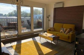 Immobilie mieten in 50389 Wesseling, Exklusive 2-Zi.-Penthouse-Wohnung in Wesseling (Köln-Bonn) Südausrichtung voll möbliert mit Dacht...