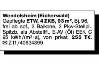 Wohnung kaufen in 55234 Wendelsheim, Eigentumswohnungen, Alzey-Worms