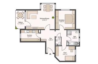 Wohnung kaufen in 71522 Backnang, Barrierefreie Erdgeschosswohnung in guter Wohnlage von Backnang
