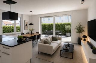 Wohnung mieten in 71139 Ehningen, Moderne 3-Zimmer-Erdgeschosswohnung mit sonnigem Garten und Designküche in Ehningen