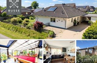 Haus kaufen in 25920 Stedesand, Modern-Innovativ–Stilvoll. Gepflegter Bungalow mit großem Wintergarten. Ein Zuhause zum Wohlfühlen.