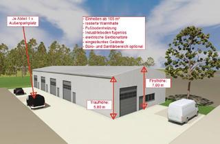 Büro zu mieten in 67663 Innenstadt, Neubau - moderne Gewerbehalle ab 105 m², Sektionaltor, beheizbar, mit Büro/WC, Parkplatz