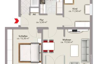 Wohnung mieten in Max-Friesenegger-Straße 12, 86899 Landsberg, Lichtdurchflutete 3-Zimmer-Wohnung in Landsberg am Lech