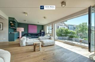 Penthouse kaufen in 40479 Düsseldorf, Wohnen auf höchstem Niveau – Traumhafte Maisonette-Dachgeschosswohnung in Bestlage Pempelforts