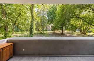Wohnung kaufen in 04179 Leutzsch, klimatisierte Designerwohnung in Bestlage mit unverbautem Parkblick