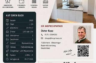 Wohnung mieten in 72160 Horb, Barrierefreie OG-Wohnung mit 2 flexiblen Grundrissvarianten - 2,5 oder 3,5 Zimmer möglich