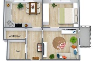 Immobilie mieten in Lungwitzer Straße 45, 09337 Hohenstein-Ernstthal, Altersgerechte 2-Raumwohnung mit Balkon