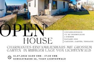 Einfamilienhaus kaufen in 73669 Lichtenwald, *OPEN HOUSE*15.07.2026* 16:00Uhr - 17:30Uhr*Charmantes Einfamilienhaus mit großem Garten in ruhig