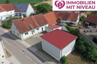 Einfamilienhaus kaufen in 86657 Bissingen, Volltreffer! Einfamilienhaus mit Garage, Garten u. Maschinenhalle in Bissingen OT!