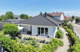 Haus kaufen in 86675 Buchdorf, Moderner ScanHaus-Bungalow mit 160 m² Halle, Wellnessbereich und PV-Anlage in Buchdorf