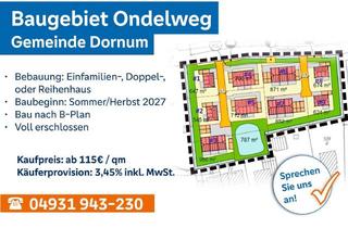 Grundstück zu kaufen in 26553 Dornum, Bauplatz mit 647m²