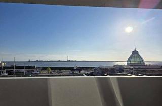 Wohnung mieten in Obere Bürger 104, 27568 Mitte, Sonnige 1,5 ZKB, 52m² mit einem großen Balkon mit Weserblick im Zentrum von Bremerhaven