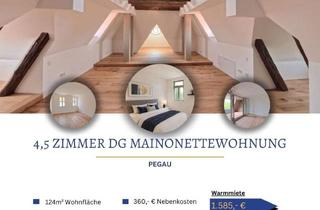 Wohnung mieten in 04523 Pegau, 4,5 Zimmer DG Maisonettewohnung mit Dachloggia, Gäste WC & schönem Wohnzimmer im Spitzboden