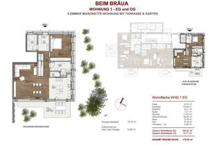Wohnung mieten in 87776 Sontheim, Erstbezug "BEIM-BRÄUA" - Exklusive 5-Zimmer-Maisonettewohnung mit Hauscharakter – Garten + Terrasse