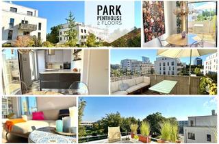 Immobilie mieten in 80807 Schwabing-Freimann, Exklusives Park-Penthouse, 2 Schlafzimmer, 2 Terrassen, 95 qm, München Schwabing