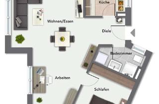 Wohnung kaufen in Schaffhauser Strasse 85, 79761 Waldshut-Tiengen, 2 Zimmer ETW, Leerstand, teilmöbliert, Einbauküche und Tiefgaragenstellplatz