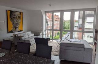 Wohnung mieten in Marienthalstraße 27, 48149 Münster, Panoramafenster über das Kreuzviertel - Elegante 4 Zi. -145m² Maisonette mit EbK u. Südwestbalkon