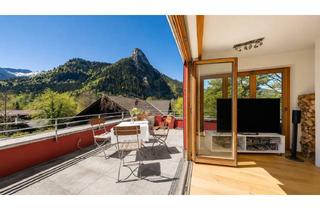 Haus kaufen in 82487 Oberammergau, Modernes Holzhaus im Bauhausstil, mit mehreren Dachterrassen und Bergblick