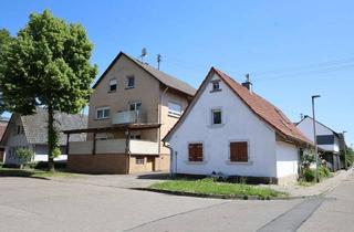Haus kaufen in 76437 Rastatt, Anwesen mit EFH, 3-FH & Gewerbe in Rastatt-Plittersdorf