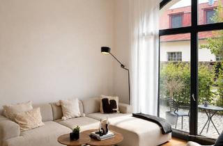 Lofts mieten in 76187 Nordweststadt, Möblierte Altbauwohnung mit Loftcharakter & Terrasse im Hofgartenkarree