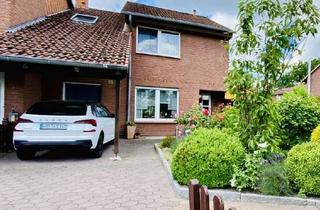 Haus kaufen in 38448 Vorsfelde, Stilvolles Reihenendhaus, gehobene Ausstattung, 2 Kamine, Traumgarten & ruhige Lage (Erbpacht)