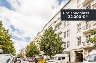 Wohnung kaufen in Corinthstraße 53, 10245 Friedrichshain, Preisnachlass sichern auf vermietete 2-Zimmerwohnung im Stralauer Kiez mit Wannenbad