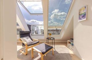 Wohnung kaufen in 40217 Unterbilk, Wohnen über den Dächern Unterbilks – exklusive DG-Wohnung mit Dachterrasse, Studio & Klimaanlage