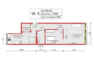 Wohnung mieten in Graebnerstraße, 44329 Hostedde, 58 m² Wohnung in Dortmund zu vermieten