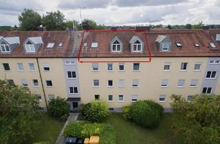 Wohnung mieten in Aprikosenweg, 86169 Hammerschmiede, Wohnen mit Charakter: Drei-Zimmer-Dachgeschosswohnung in Augsburg